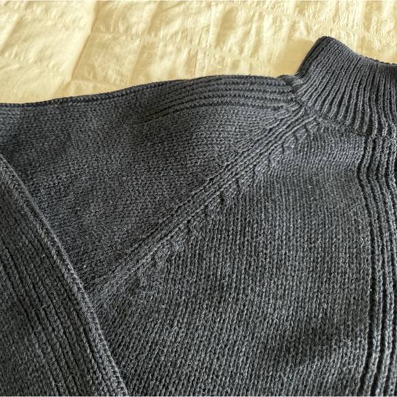 Fashion Simple Mock Turtle Neck Sweater, M, Black, Pullover, Raglan Sleeves NWOT - Picture 6 of 14